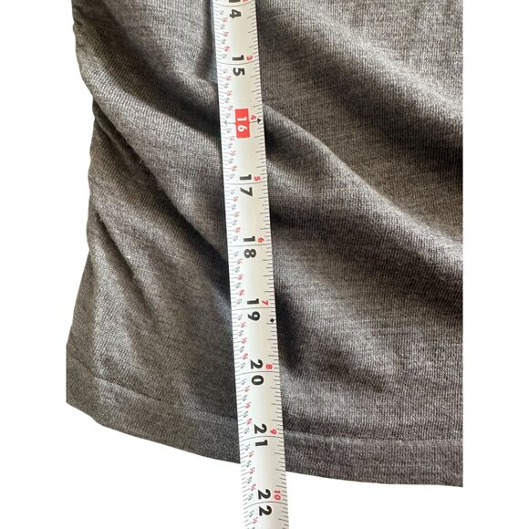 OSCAR DE LA RENTA Gray Cashmere Ruched Sweater Size XS - Picture 5 of 8